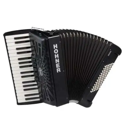 Hohner Bravo III 72 black silent key fisarmonica acustica