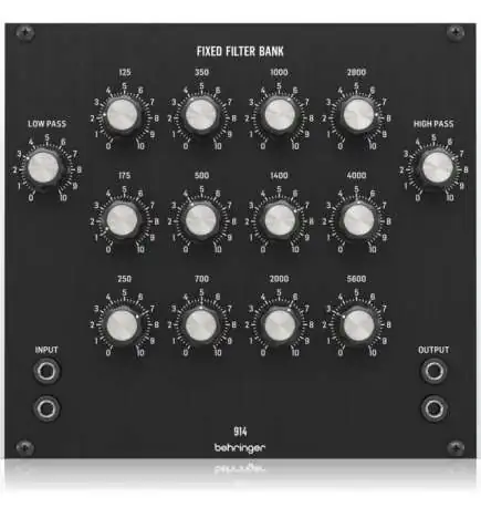 Behringer 914 Fixed Filter Bank Synth Filter Modules