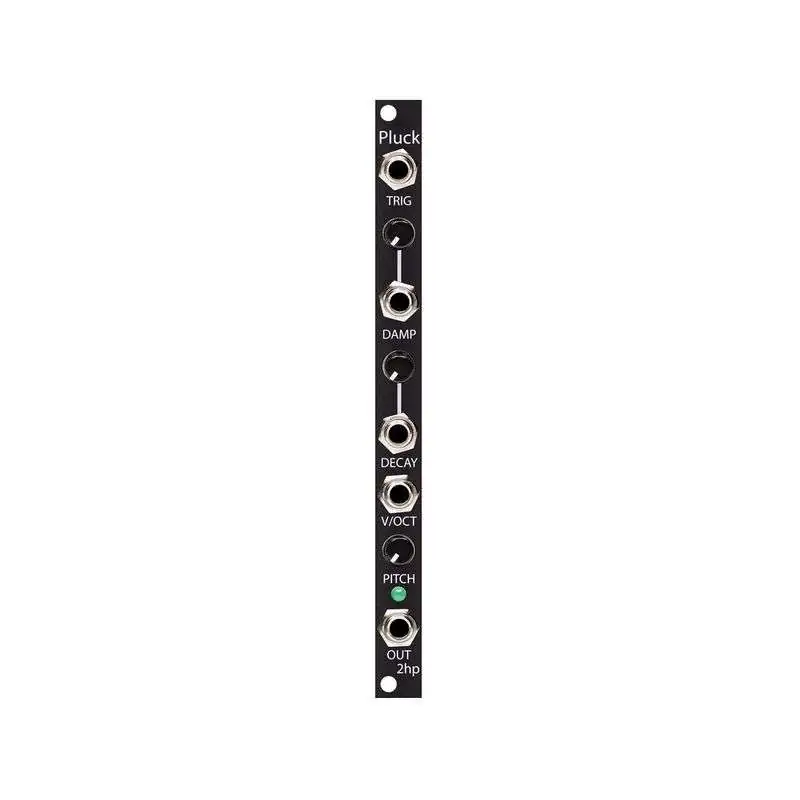 2hp Pluck Black Synth Modulo