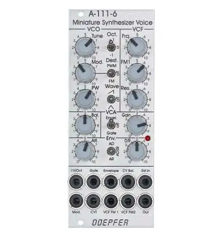 Doepfer A-111-6 Mini Synthesizer Standard (Silver) Synth Modul