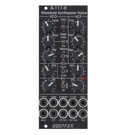 Doepfer A-111-6V Mini Synthesizer Vintage (Black) Synth Módulo