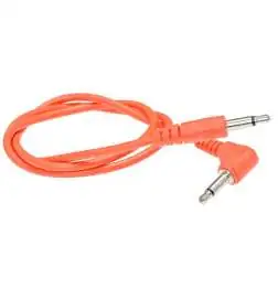 Doepfer A-100 C50A CABLE-PATCH 50 cm naranja conector de angulo
