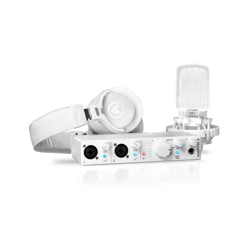 Arturia MiniFuse Recording Pack White USB-Audio Interface+ CM1 + EF1 Arturia MiniFuse Recording Pack White USB-Audio Interface+ CM1 + EF1
