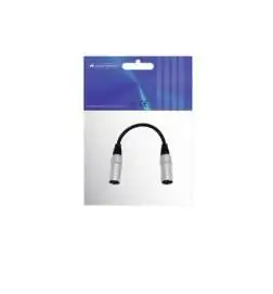 Omnitronic Adapter Cable XLR(M) XLR(M) 0.2m Black