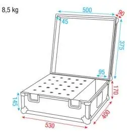 DAP ACA-MIC 6 case voor 25 microfonen