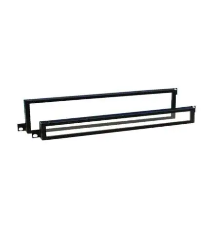 Adam Hall 87441 19 Cubierta frontal 1U con pieza insertada de plexiglass
