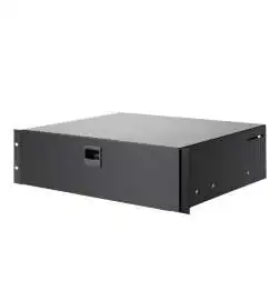Adam Hall 87403E 19 Rack Drawer (Black)