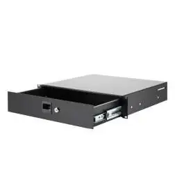 Adam Hall 19 Rack Drawer 2HE Depth 38cm