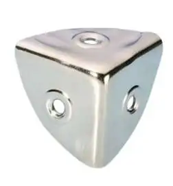 Adam Hall 4008 Esquina cuadrada pequeño niquelado