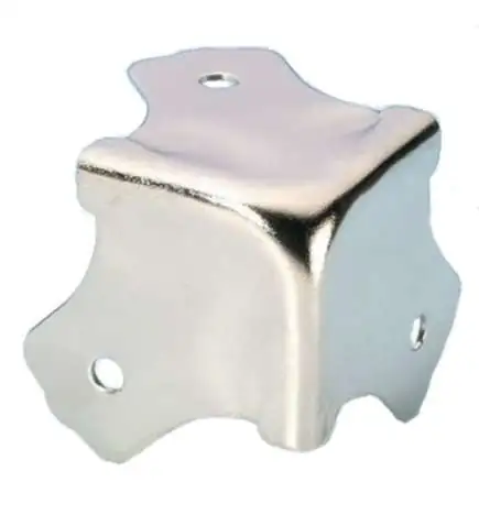 Adam Hall 4012 - Case Corner three-leg nickel-plated