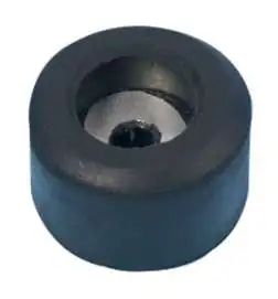 Adam Hall 4904 Pie de goma 25 x 15 mm con arandela de acero