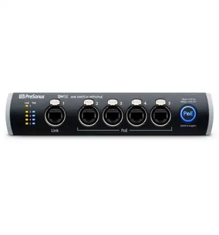 Presonus SW5E AVB Switch Interface de Áudio Ethernet