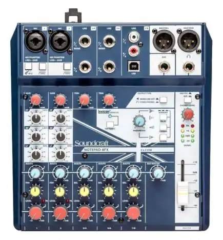 Soundcraft Notepad 8FX Table de mixage analogique