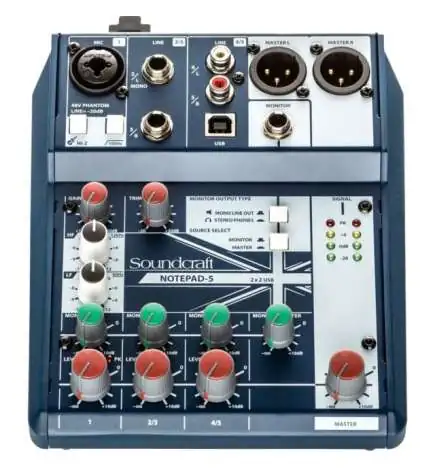 Soundcraft Notepad-5 Table de mixage analogique
