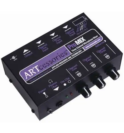 ART ProMIX Mesa de mezcla mono 3 canales