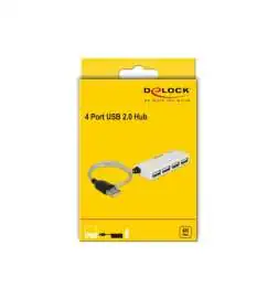 DELOCK USB 2.0 Externer Hub 4 Port