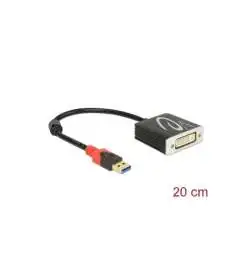 DELOCK Adapter USB 3.0 Typ-A Stecker DVI Buchse