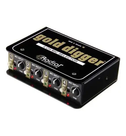 Radial Gold Digger Selector Passivo de Microfone