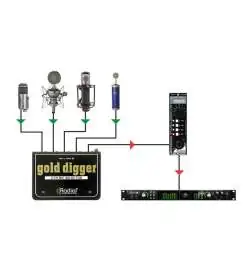 Radial Gold Digger passive Microphone Selector
