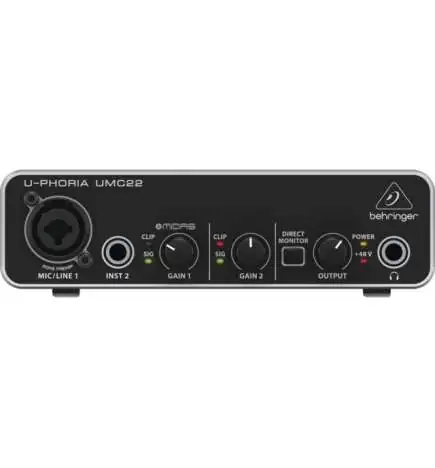 Behringer UMC22 U-Phoria Interfaz de audio