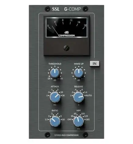 SSL Solid State Logic G Comp Bus Módulo Compressor V2 para a Série 500er