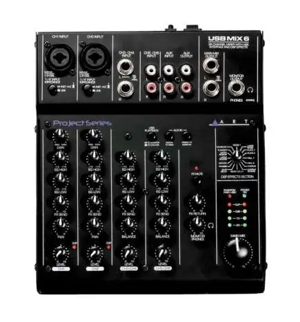 ART USB Mix 6 Mixer con USB