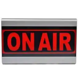 D R ON AIR Studio Red Light