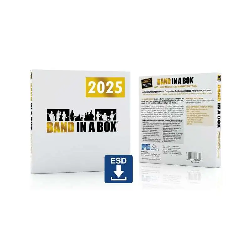 PG Music Band in a Box 2025 Pro PC License Code