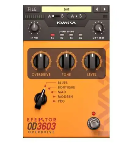 Kuassa Efektor OD3603 Overdrive License Code