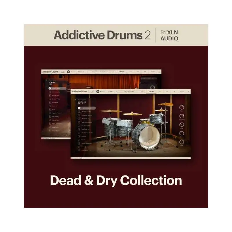 XLN Audio Addictive Drums 2 Dead & Dry Collection VST Lizenzcode XLN Audio Addictive Drums 2 Dead & Dry Collection VST Lizenzcode