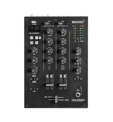 Omnitronic PM-222P Bluetooth USB Mixeur DJ