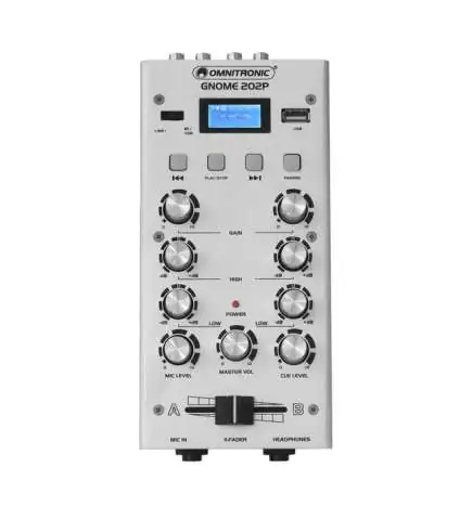 Omnitronic GNOME-202P Silver Mixer Dj