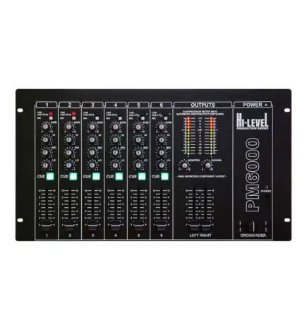 Hi-Level PM6000 USB Mixeur DJ