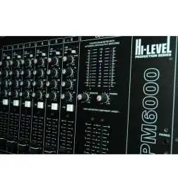 Hi-Level PM6000 USB Mixeur DJ