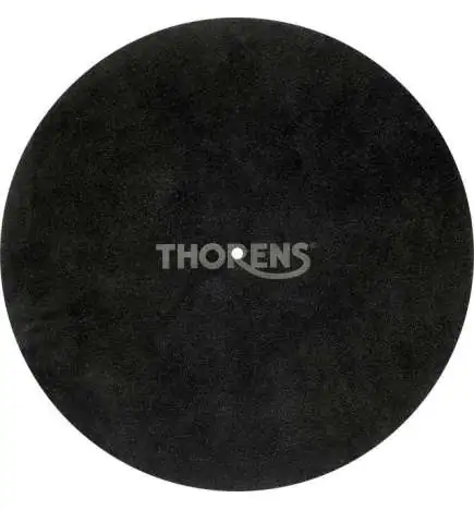 Thorens Ledermatte schwarz