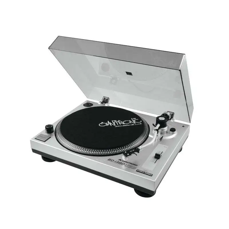Omnitronic BD-1380 USB, silver platenspeler
