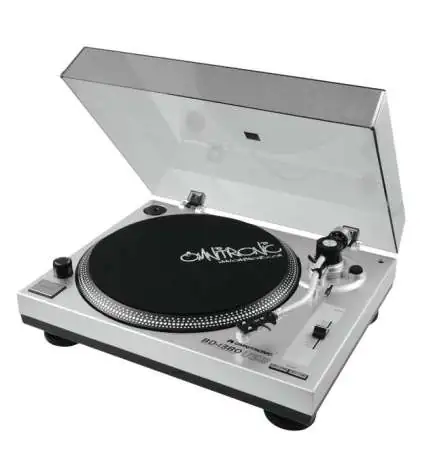 Omnitronic BD-1380 USB, silver gramofon
