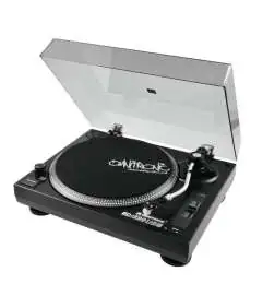 Omnitronic BD-1390 USB, black gramofon