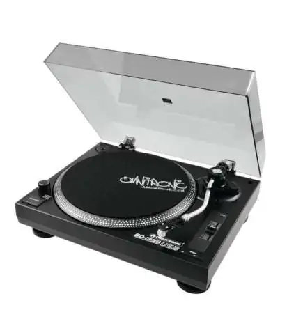Omnitronic BD-1390 USB, black gira discos