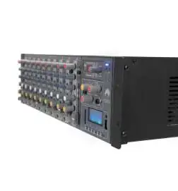 Omnitronic RM-1422FXA USB Rack-Power-Mixer