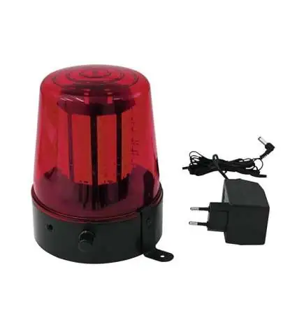 Eurolite LED Luz de Policía 108 LEDs rojo classic