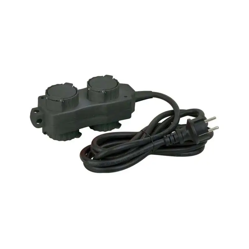 Showtec Stage Enchufe múltiple bloque de 5 2x2, cable 1,5m