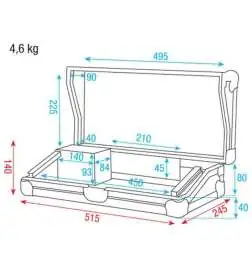 DAP case 19 3HE voor Platinum ScanCon Pro