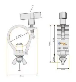Global Truss Selflock Hook Mini Easy stage black