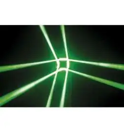 Showtec Airstrike 5R Quad Beam Effect
