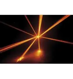 Showtec Airstrike 5R Quad Beam Effect