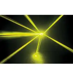 Showtec Airstrike 5R Quad Beam Effect