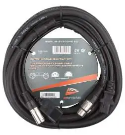 Briteq Combi Cable IEC XLR 5m
