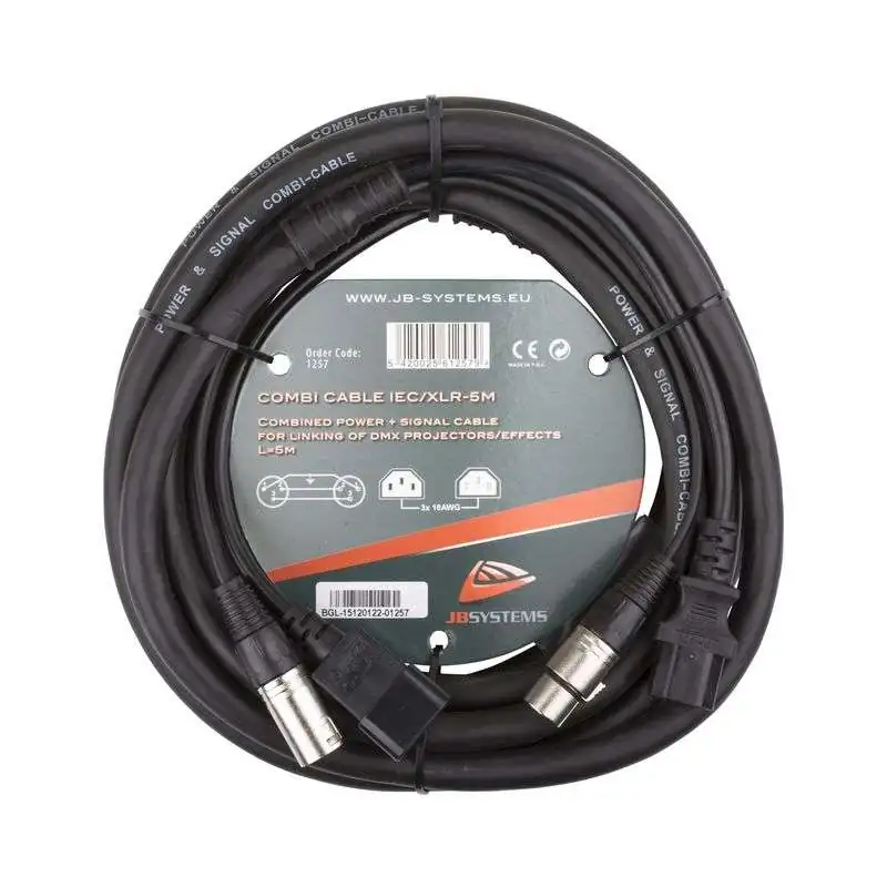 Briteq Combi Cable IEC/XLR 5m