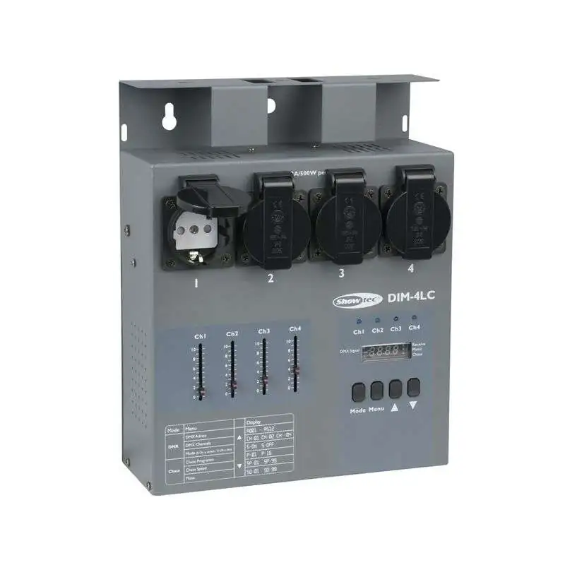 Showtec DIM-4LC 4 Ch. Dimmerpack 3A per Channel